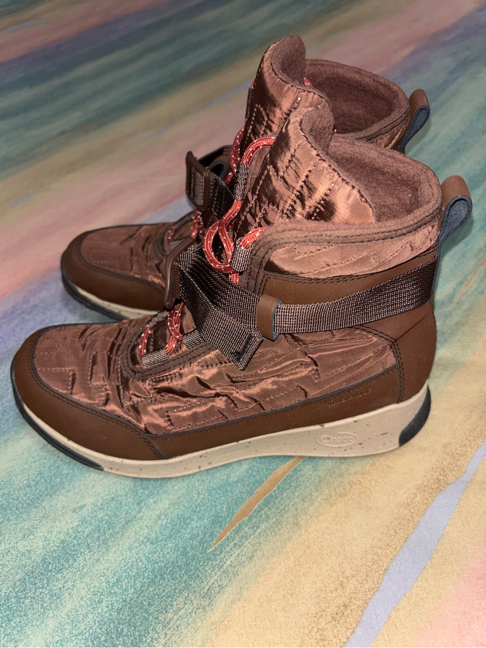 Chaco Borealis Quilt Waterproof Boots Soil Brown - Women's size 8.5